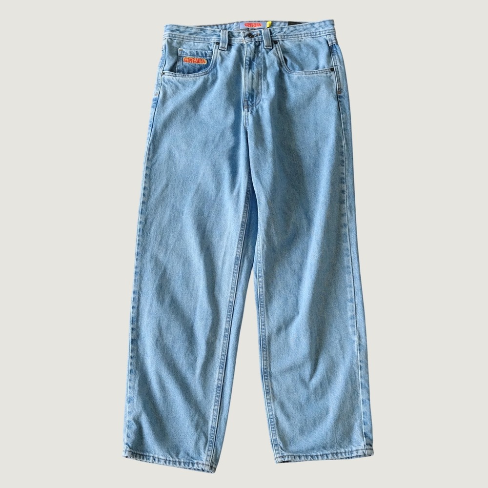 Empyre Jeans Baggy Relaxed Fit Light Wash Denim 32 90s Skate Streetwear Y2K Blue